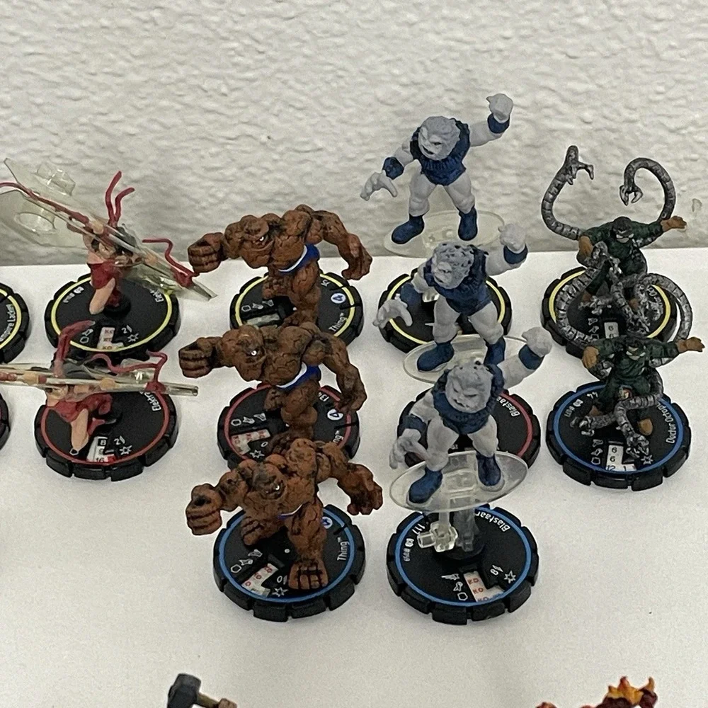 HeroClix Clobberin‎ Time Lot 76 Figures Marvel Miniatures Game Pieces